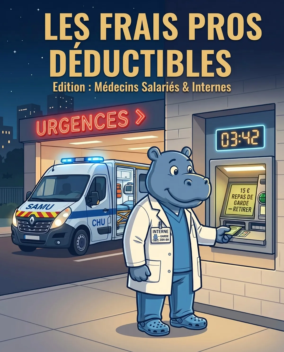 Frais pros du médecin salarié 2026