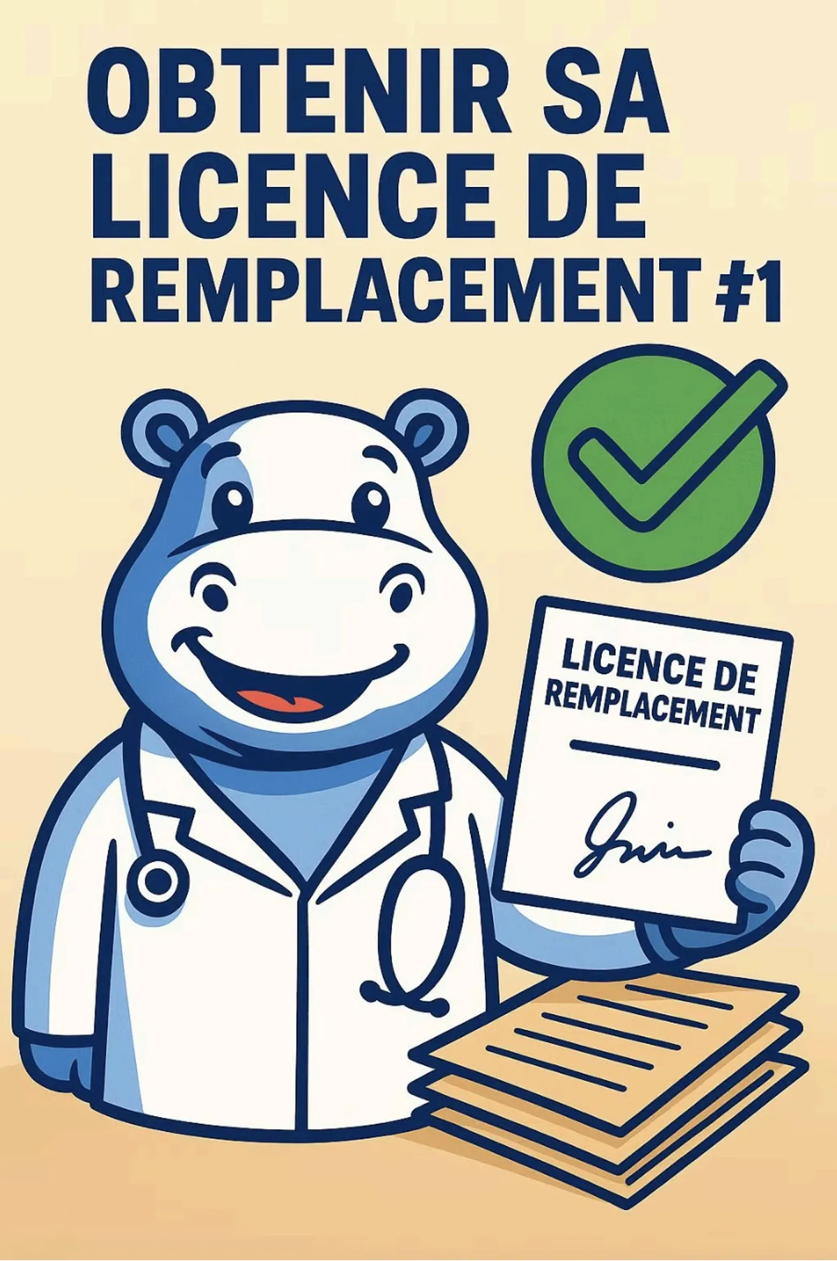 Obtenir ta licence de remplacement