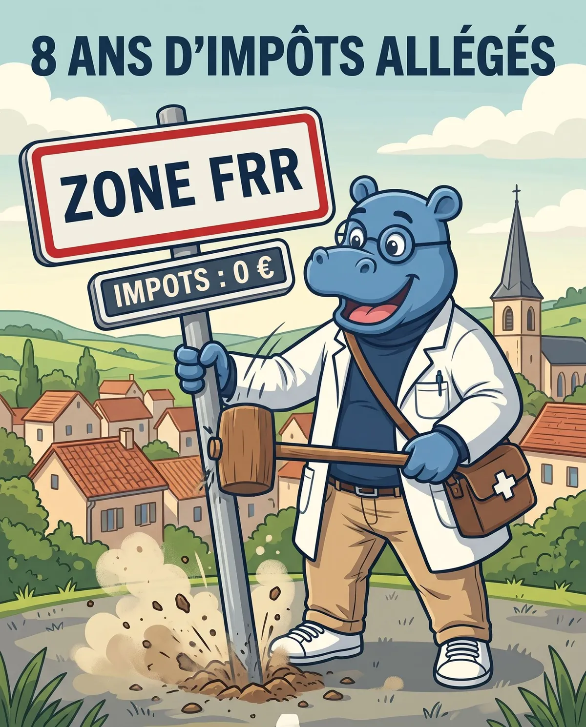 Zones FRR médecin : 8 ans d'impôts allégés